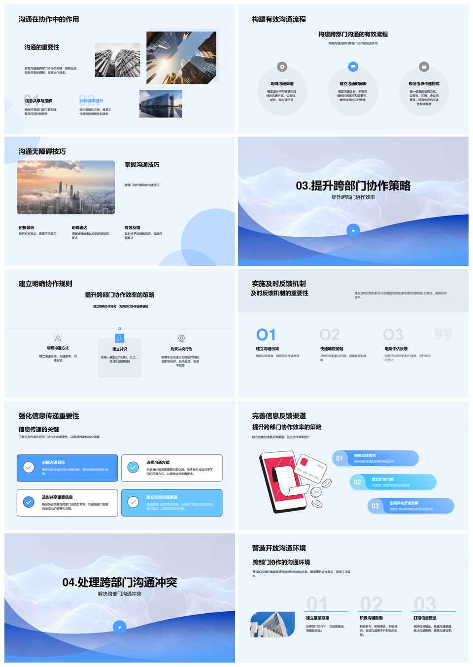 企业高效协作跨部门沟通冲突管理策略PPT模板