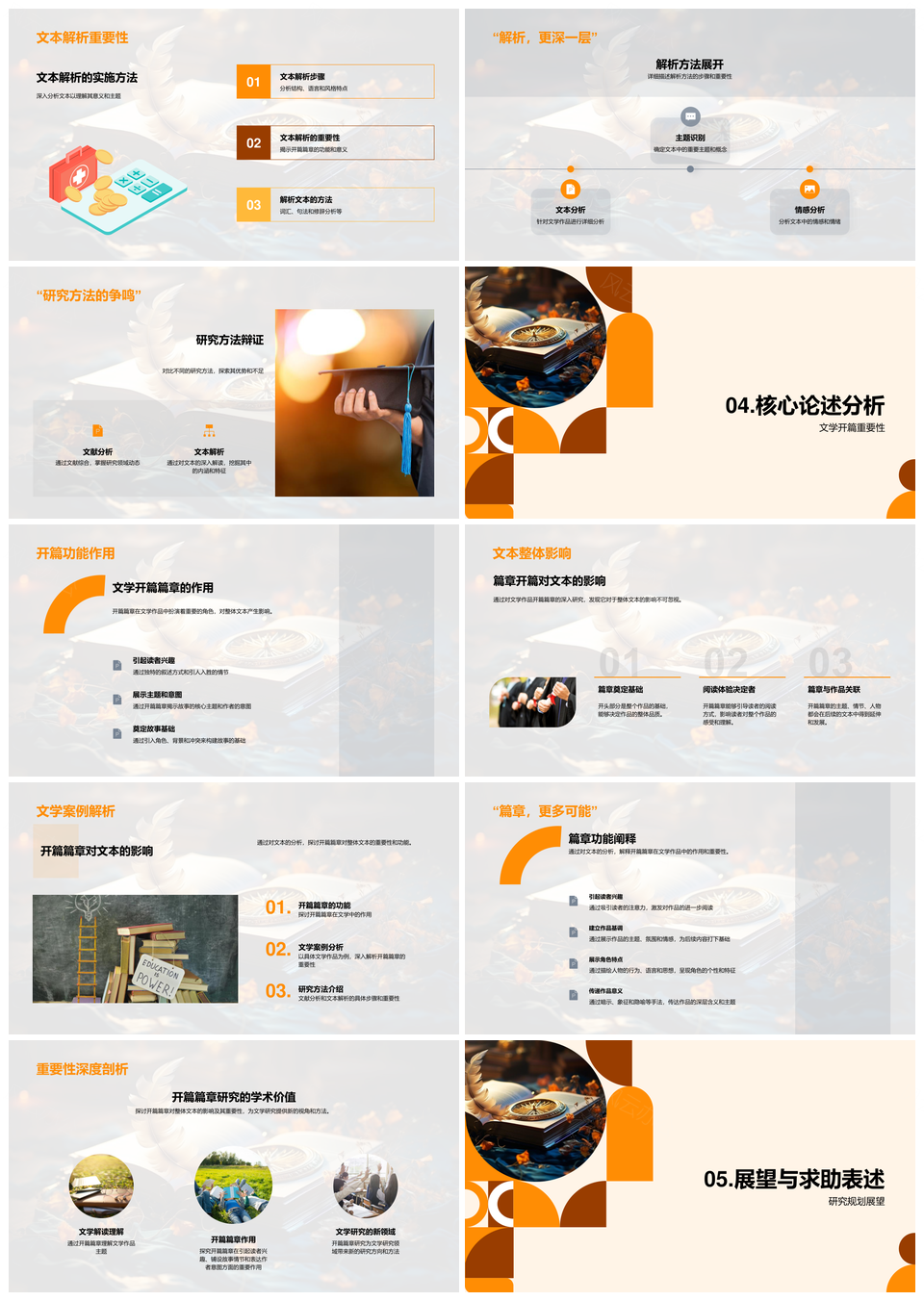 文学开篇研究方法与文本解析PPT模板
