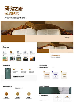 学术研究选题背景与价值探索PPT模板