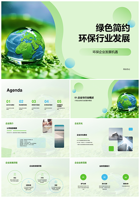绿色环保商务现代行业发展培训课件