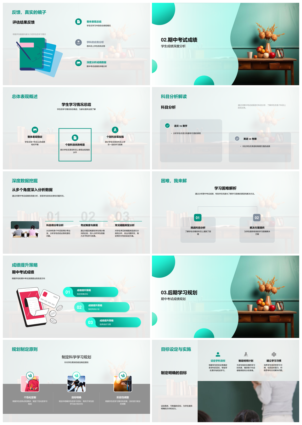 高二学习全面规划评估与家长促进步PPT模板