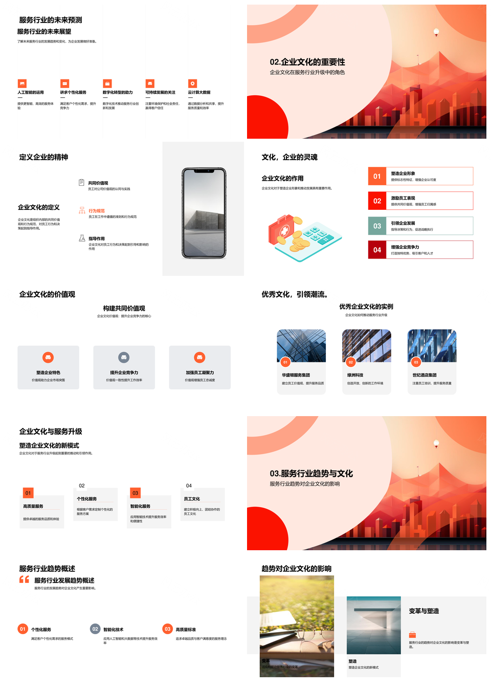 服务业文化创新战略与发展趋势PPT模板