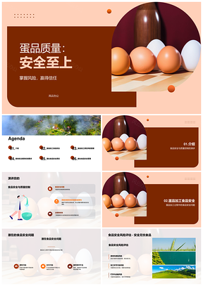 蛋品加工食品安全质量控制与风险管理PPT模板