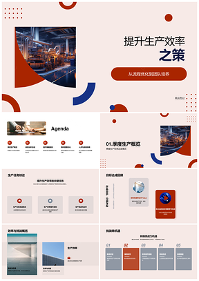 工业机械生产流程优化与效率提升PPT模板