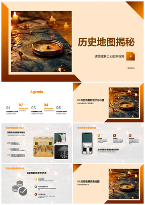 历史地图解读地理与历史事件学习PPT模板