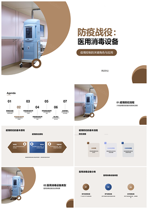 医用消毒设备防疫应用类型与作用PPT模板