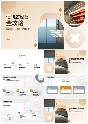 便利店经营管理技巧行业竞争与消费需求分析PPT模板