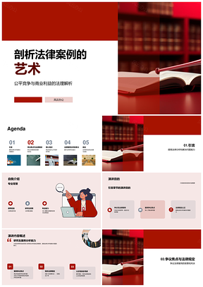 法学律师解析争议反垄断商标法案例PPT模板