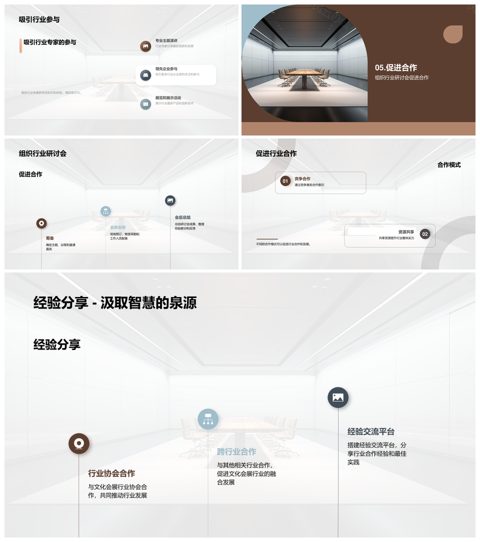 文化会展创新平台发展挑战合作共赢PPT模板