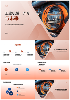 工业机械起源发展历程分类应用趋势PPT模板