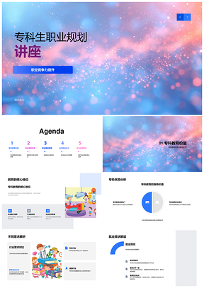 专科生职业规划竞争力提升与就业前景解析PPT模板