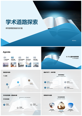 学术历程研究协作优势探索PPT模板