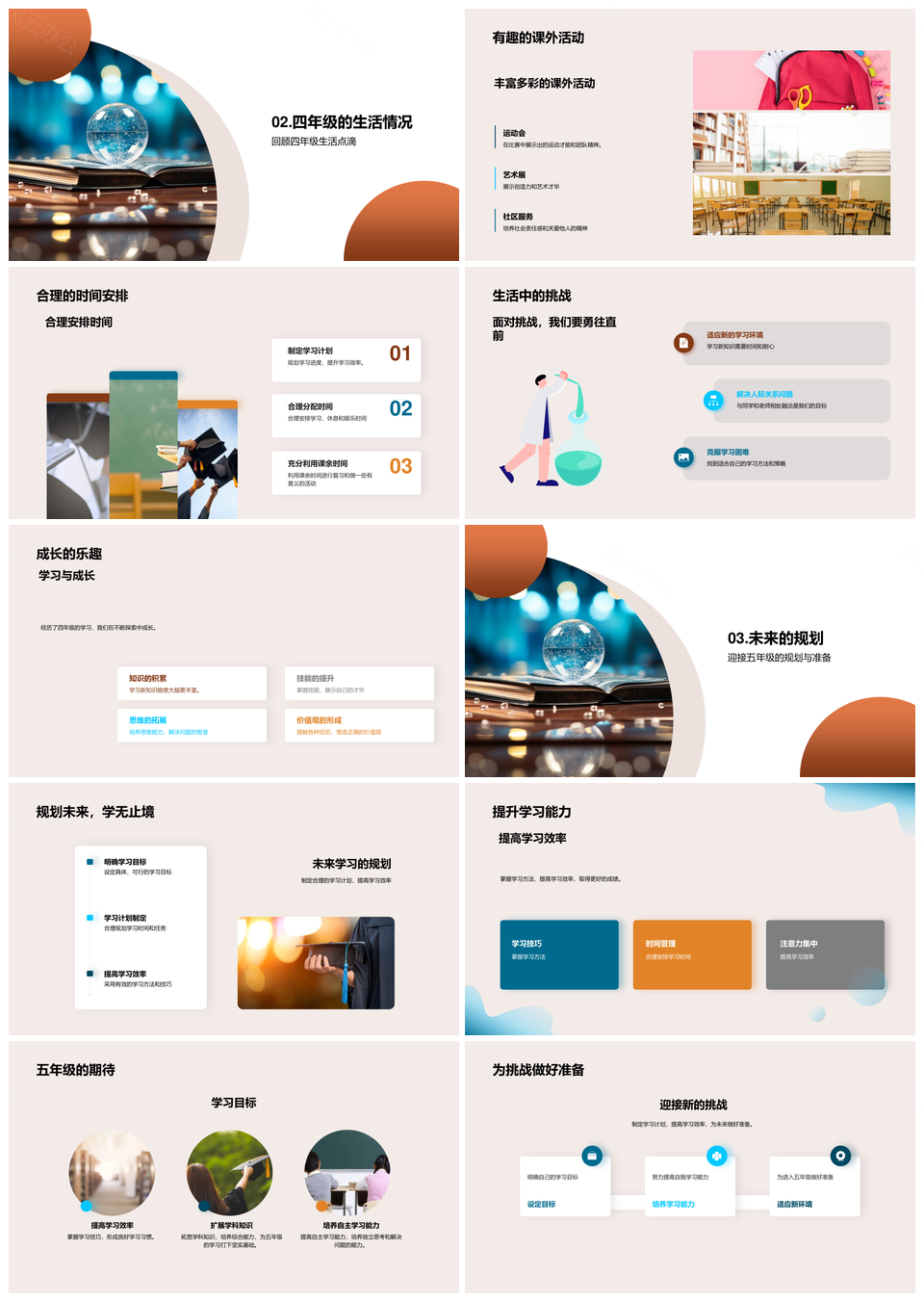 四年级学习策略课外活动探索成长PPT模板