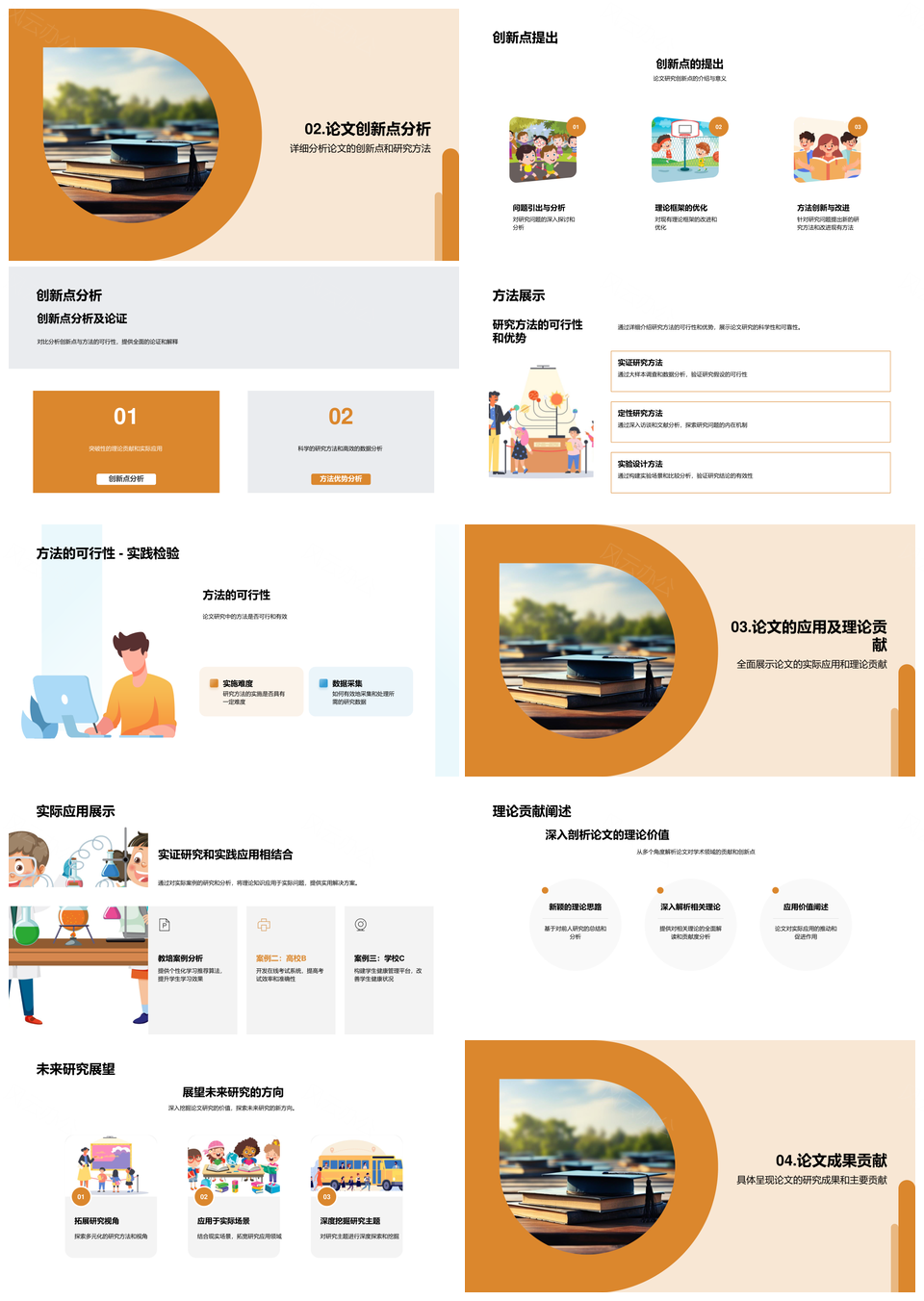 毕业答辩研究创新与成果攻防PPT模板