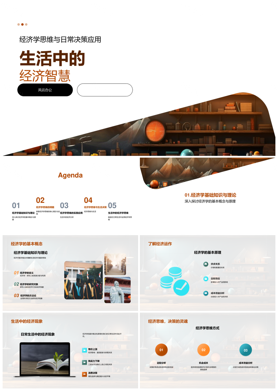 经济学思维解析生活决策智慧PPT模板