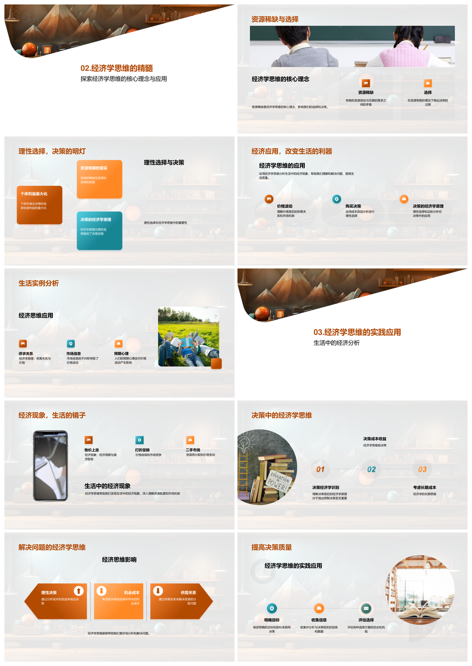 经济学思维解析生活决策智慧PPT模板