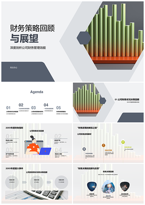2025公司财务策略行业趋势与效益分析PPT模板