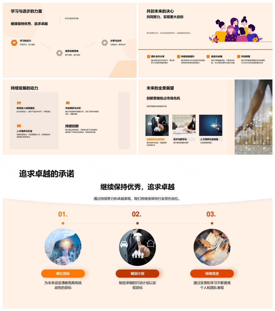 财险业绩增长表彰未来趋势策略核心PPT模板