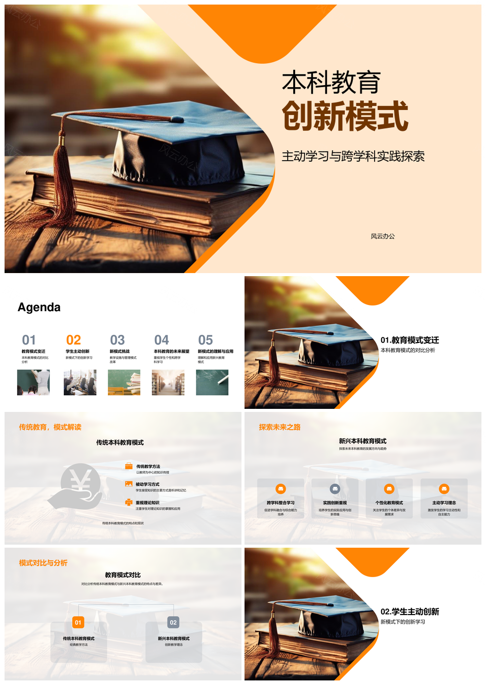本科教育创新模式跨学科实践与能力提升PPT模板
