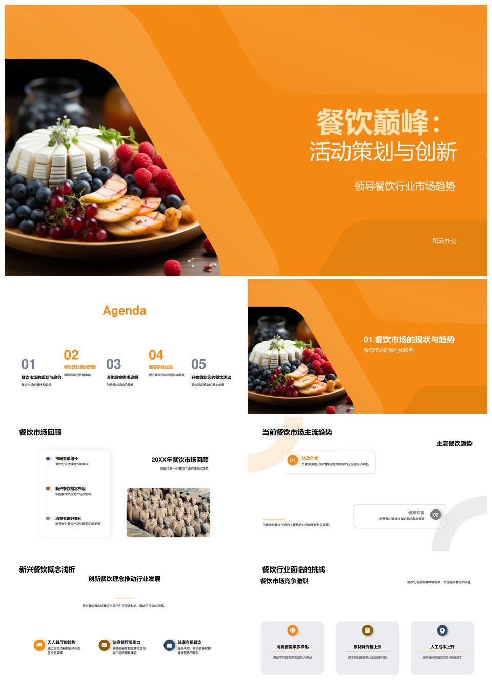 餐饮巅峰活动策划创新引领市场趋势PPT模板
