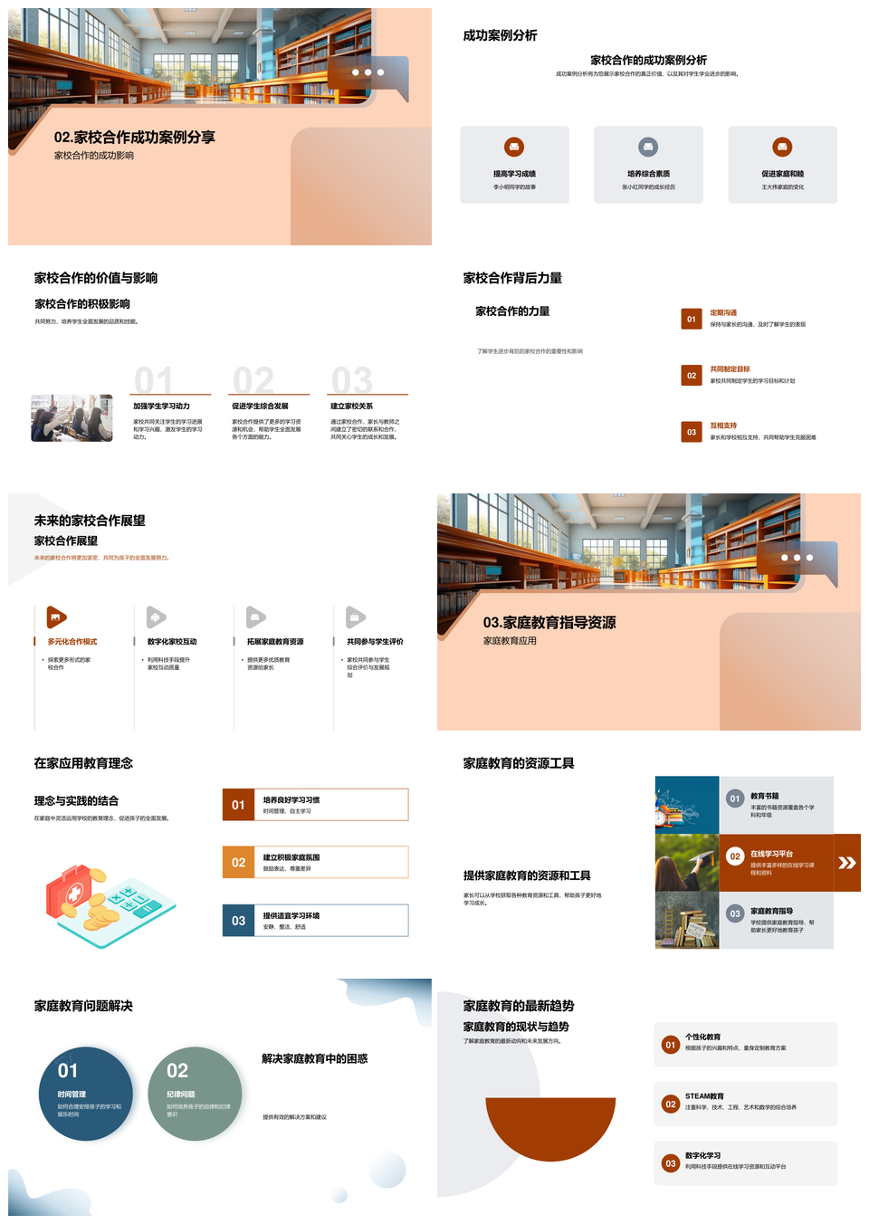 家校共育优质教育新纪元合作策略PPT模板