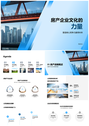 房产企业文化战略定位筑核心竞争力PPT模板