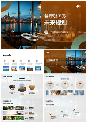 餐厅财务健康评估与经营发展策略规划PPT模板