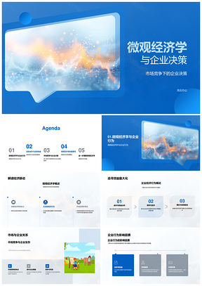 微观经济与企业决策市场竞合边际分析行为模式PPT模板