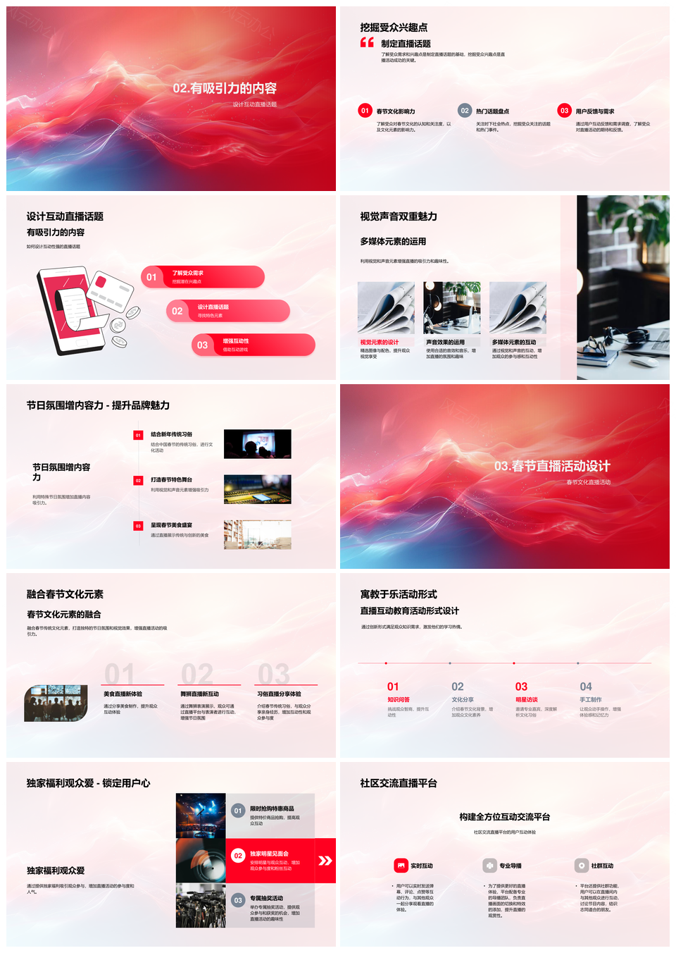 新春直播运营技术革新与文化融合提升策略PPT模板
