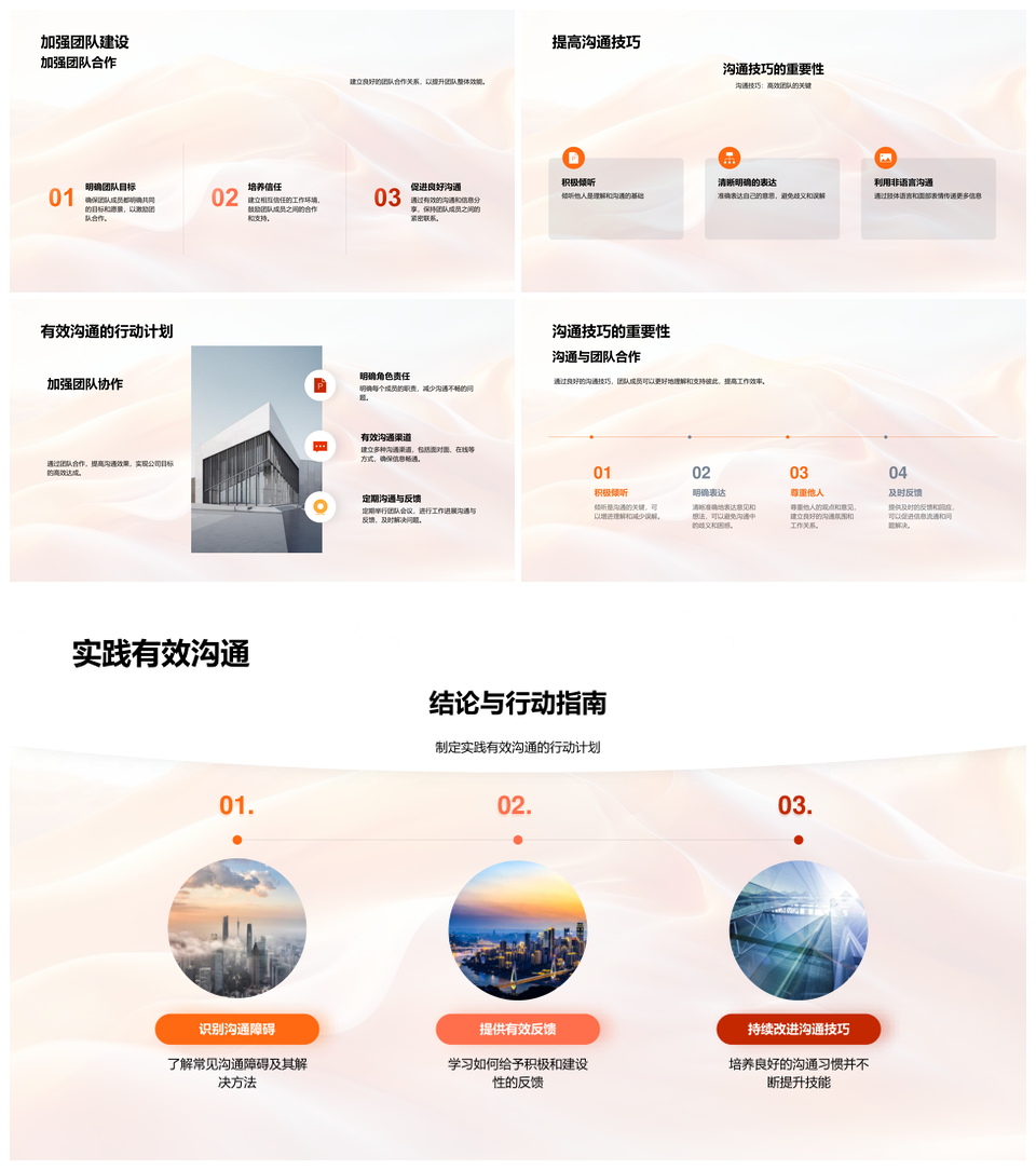 未来科技公司高效内部沟通协作与透明化技巧PPT模板