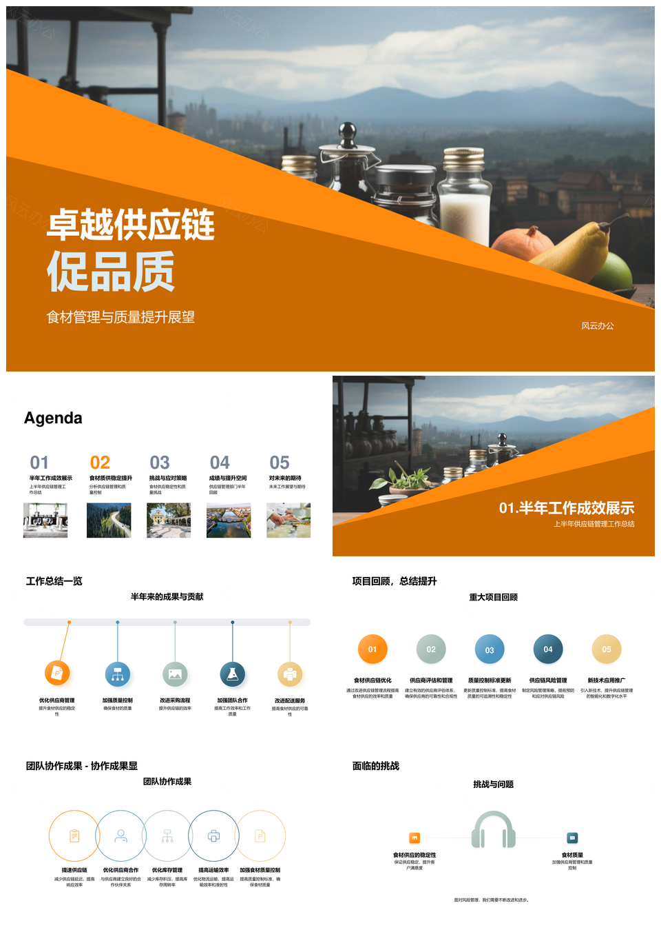 餐饮供应链管理提升食材质量与供应稳定PPT模板