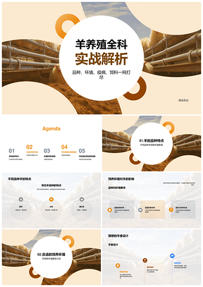 羊养殖技术兽医专家品种环境饲料疾病预防羊舍设计温度PPT模板