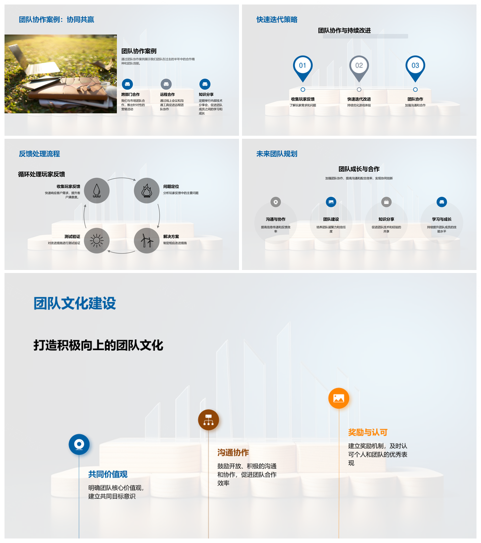 游戏开发半年挑战突破新技术策略规划PPT模板