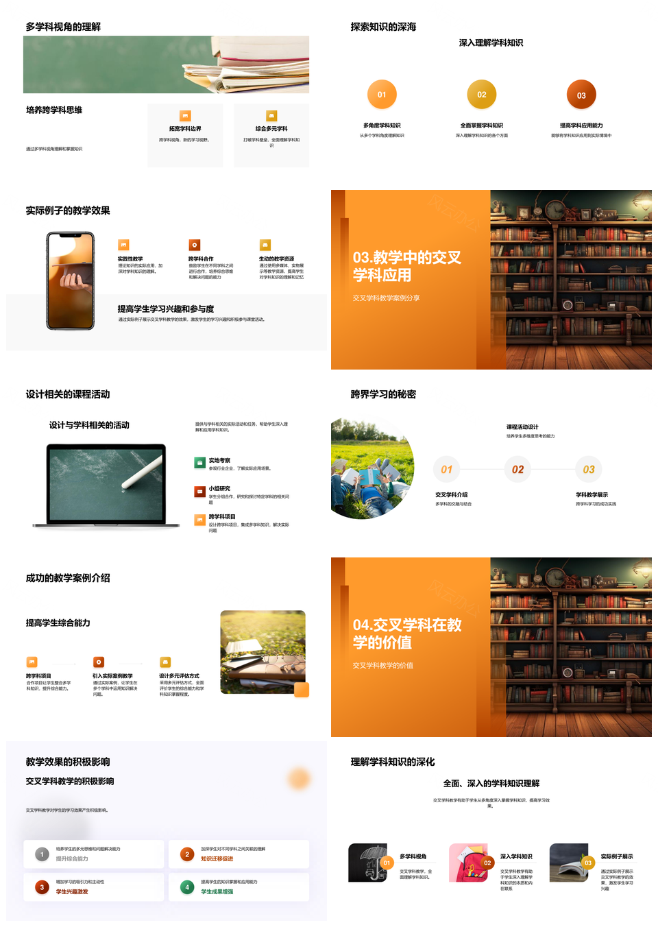 交叉学科教学效果新策略教师研讨PPT模板