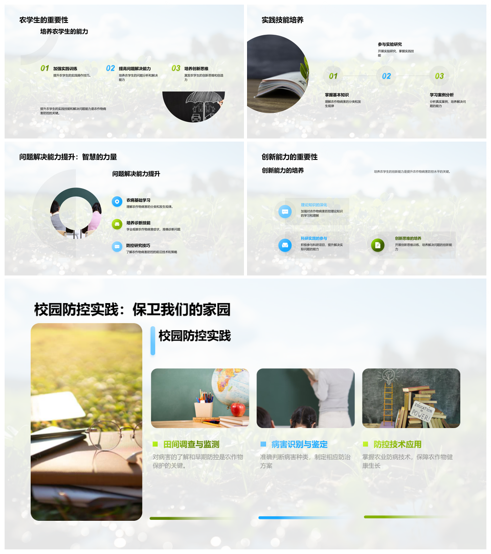 农作物病害防控方法及新型技术实践挑战PPT模板