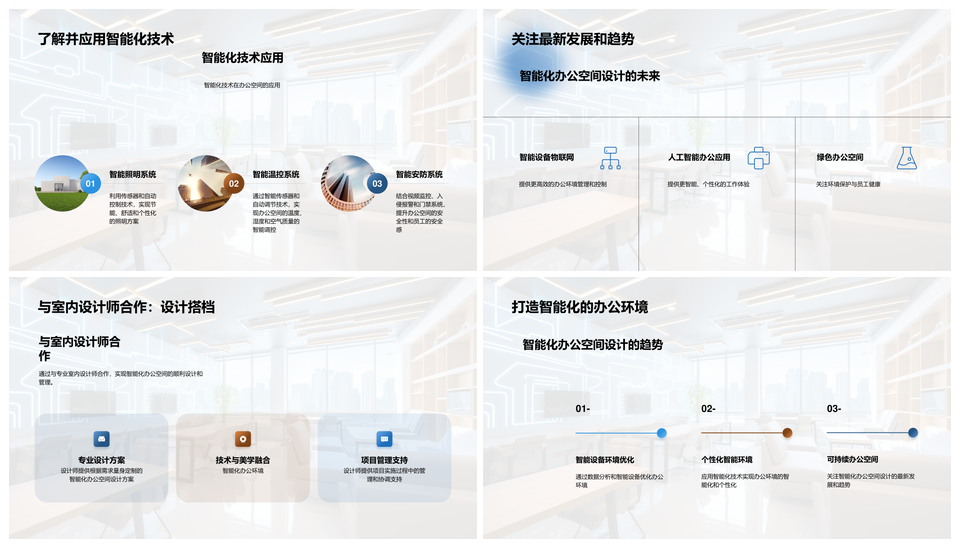 智能办公空间设计提升效率舒适度新纪元PPT模板