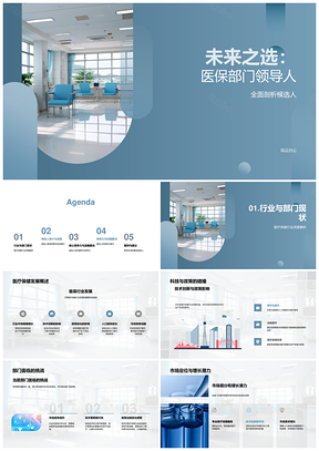 医保部门领导人医疗技术创新政策市场增长潜力PPT模板