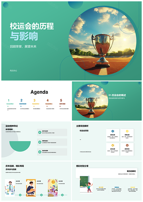 2025师生共荣校运历程展望未来影响PPT模板