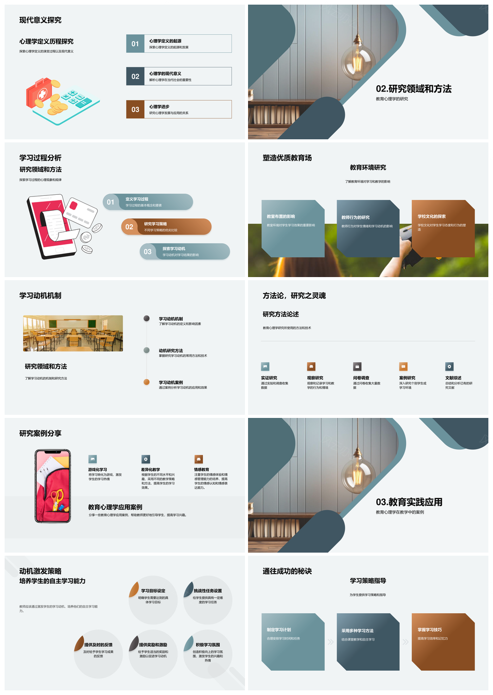 教育心理学理论与实践学习动机激发策略PPT模板