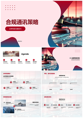 2025合规通讯策略法律风险管理沟通标准化权责明确PPT模板