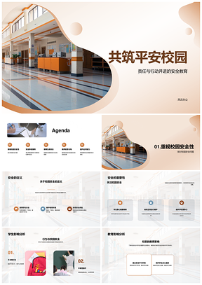 校园安全教护演练预案事故欺凌建筑分析PPT模板