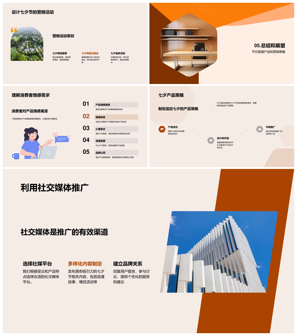 七夕家居消费心理与浪漫主题营销探析PPT模板