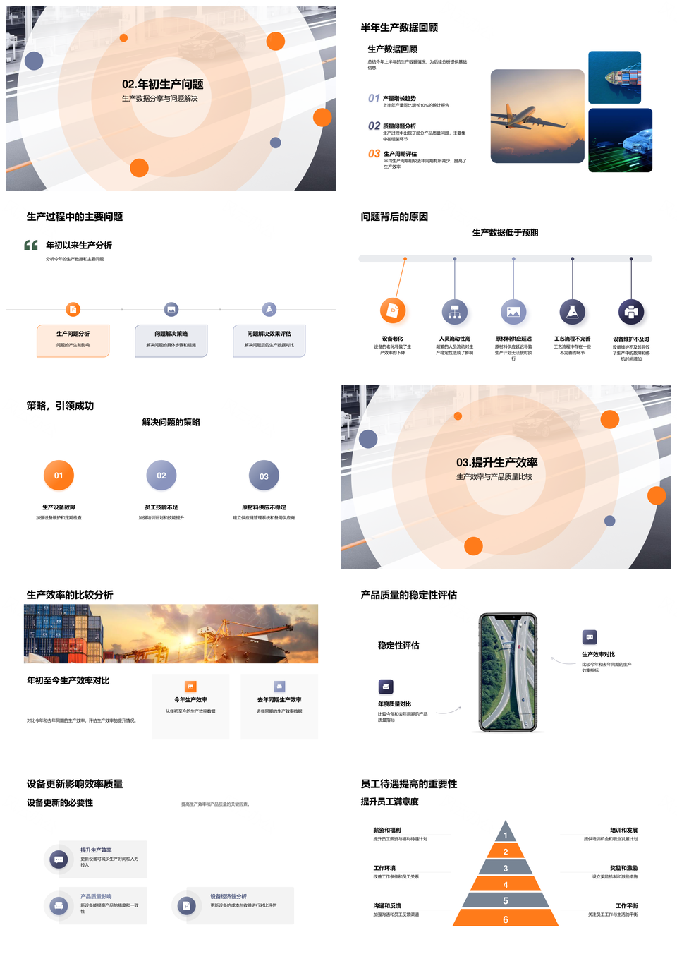 汽车生产高效提质设备升级驱动未来PPT模板