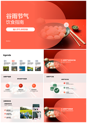 谷雨节气饮食习俗与养肝营养指南PPT模板