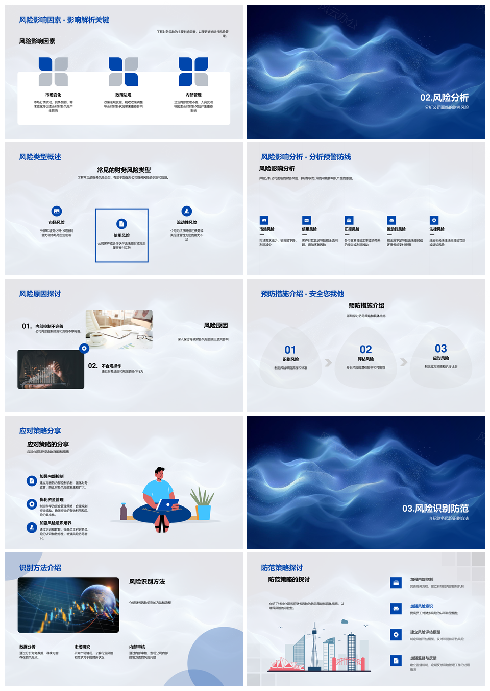 财务经理董事会风险管理策略制度成果述职PPT模板