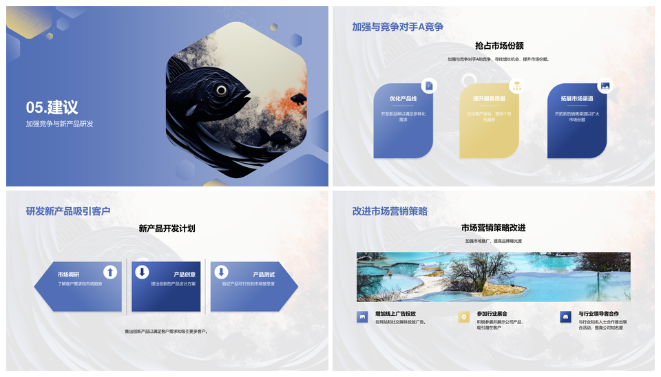 海水捕捞行业季度分析竞争定位渔网发展PPT模板