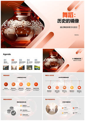 舞蹈起源发展希腊肚皮舞映历史文化变迁PPT模板