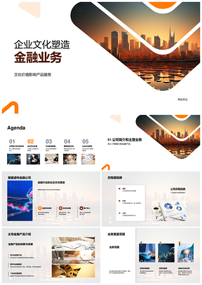 企业文化核心价值观驱动金融产品服务设计PPT模板