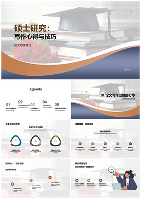 硕士论文写作技巧研究设计解析PPT模板