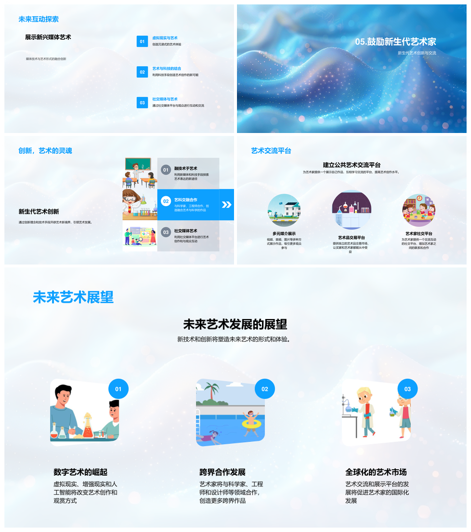 艺术答辩流派灵感社会文化作品理论发展历程PPT模板